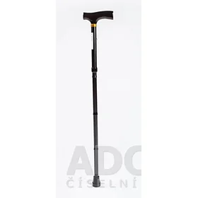 Skladacia vychádzková palica, čierna