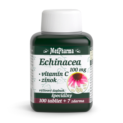 Echinacea 100 mg + Vitamín C + Zinok 107 tbl.