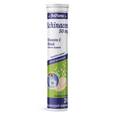 Echinacea 50 mg + Vitamín C + Zn 20eff
