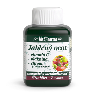 Jablčný ocot + Vit. C + Vláknina + Chróm 67 tbl.