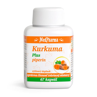 Kurkuma Plus piperín 67cps