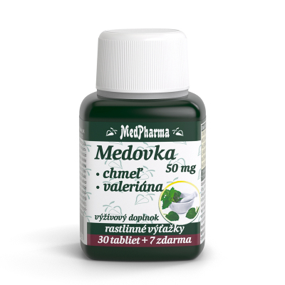 Medovka 50 mg + Chmeľ + Valeriána 37 tbl.