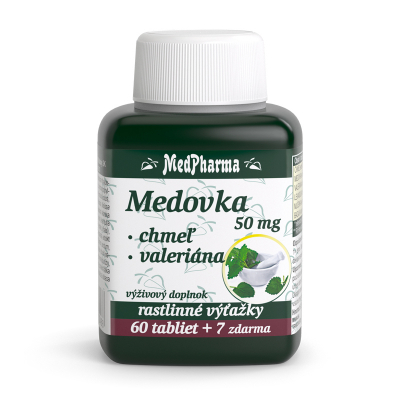 Medovka 50 mg + Chmeľ + Valeriána 67 tbl.