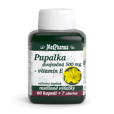 Pupalka dvojročná 500 mg + Vit. E 67cps
