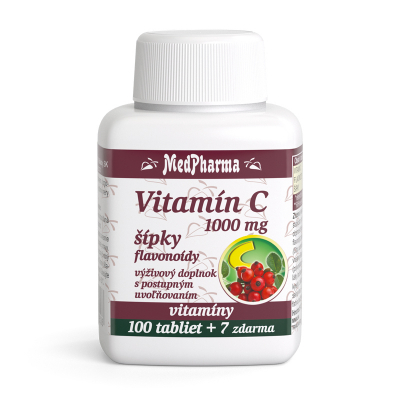 Vitamín C 1000 mg so šípkami s predĺženým účinkom 107tbl