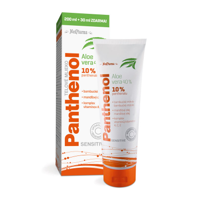Panthenol 10% Sensitive telové mlieko 200 ml + 30 ml zdarma