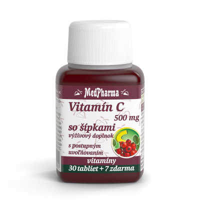 Vitamín C 500 mg so šípkami s predĺženým účinkom 37tbl