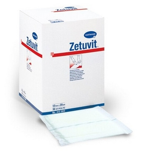 Zetuvit kompres nasiakavý 10cm x 20cm 30ks