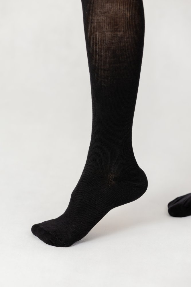 Kompresívne zdravotné podkolienky, farba čierna