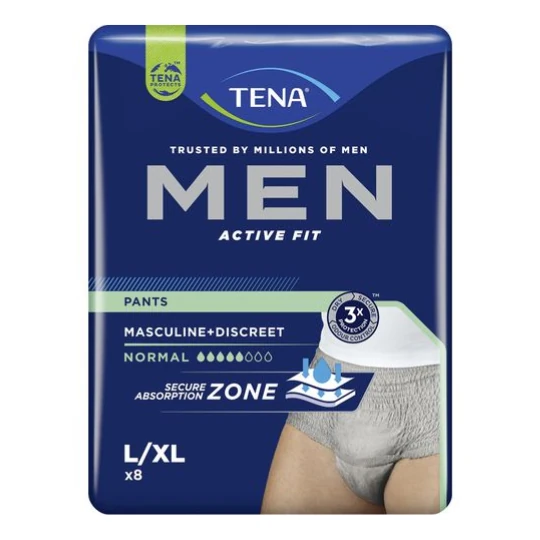 TENA Men Pants Normal Grey L/XL