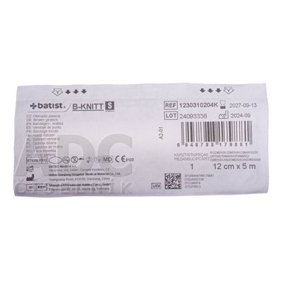 Obväz pletený 12cm x 5m 1ks