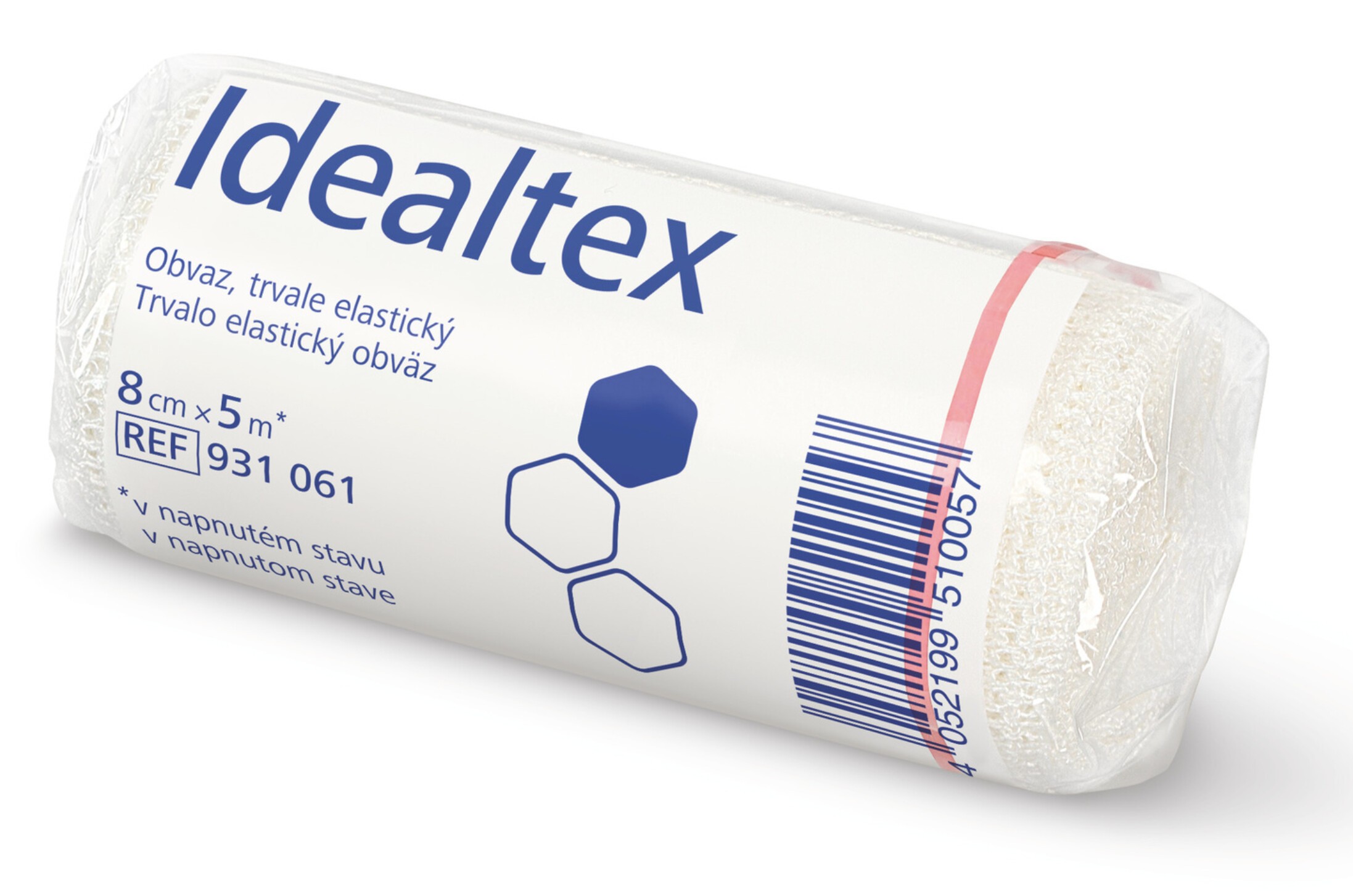 Obväz Idealtex 8cm x 5m 1ks