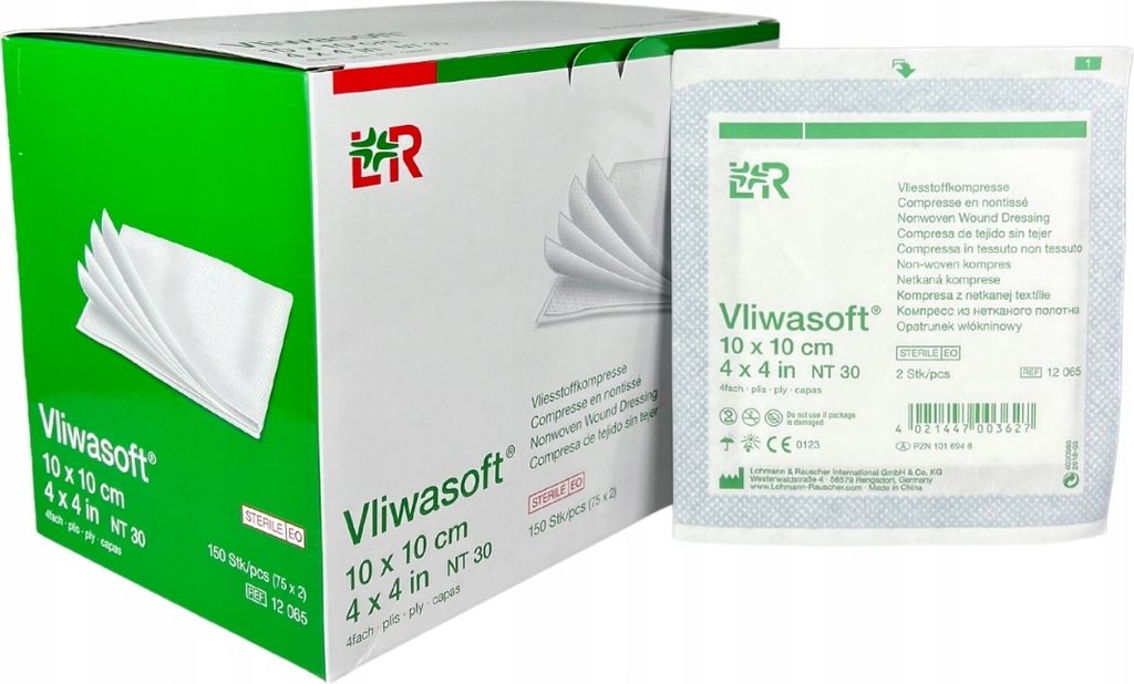 Vliwasoft kompresy 10cm x 10cm 100ks