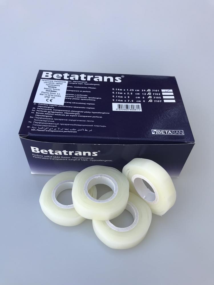 Náplasť Betatrans 2,5cm x 9,14m 1ks