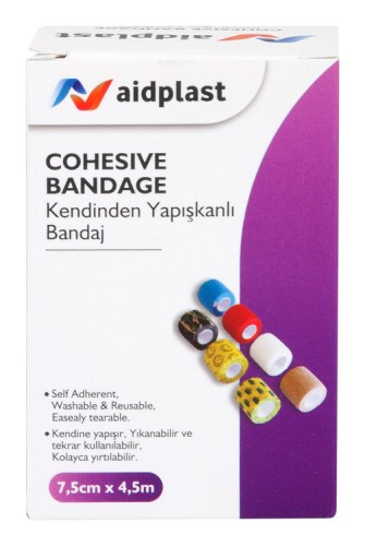 Aidplast kohézny obväz 7,5 cm x 4,5 m
