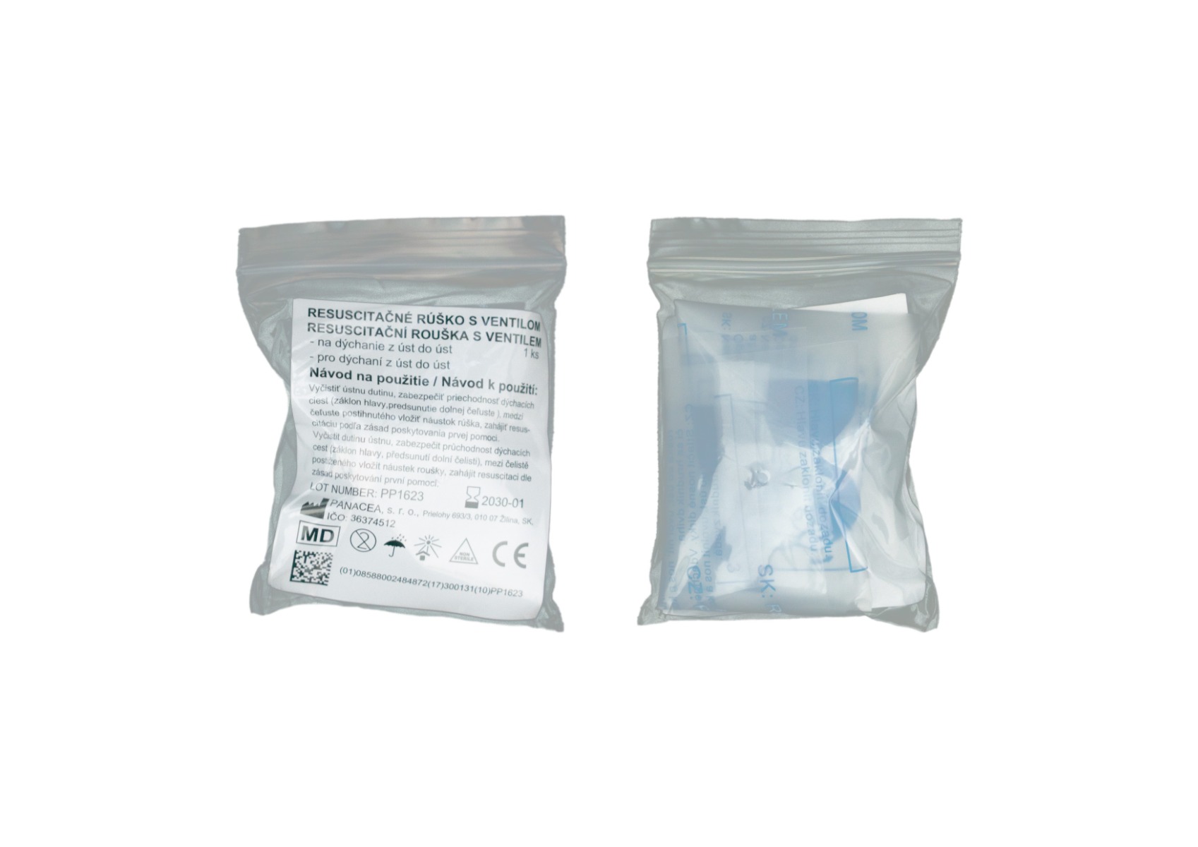 Resuscitačné rúško s ventilom