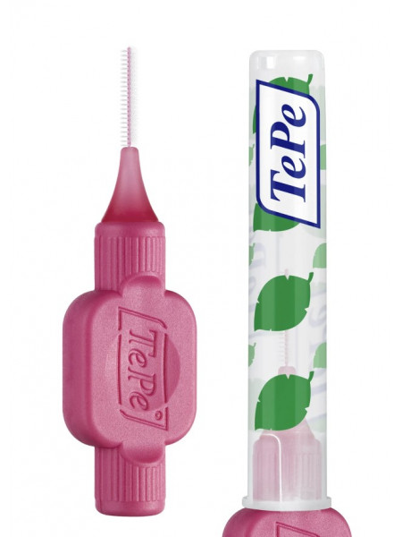 Medzizubná kefka ružová s krytom 0,4mm 1ks