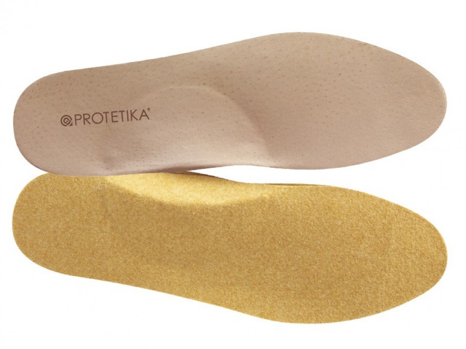 Pánske ortopedické vložky na pozdĺžne ploché nohy, koža