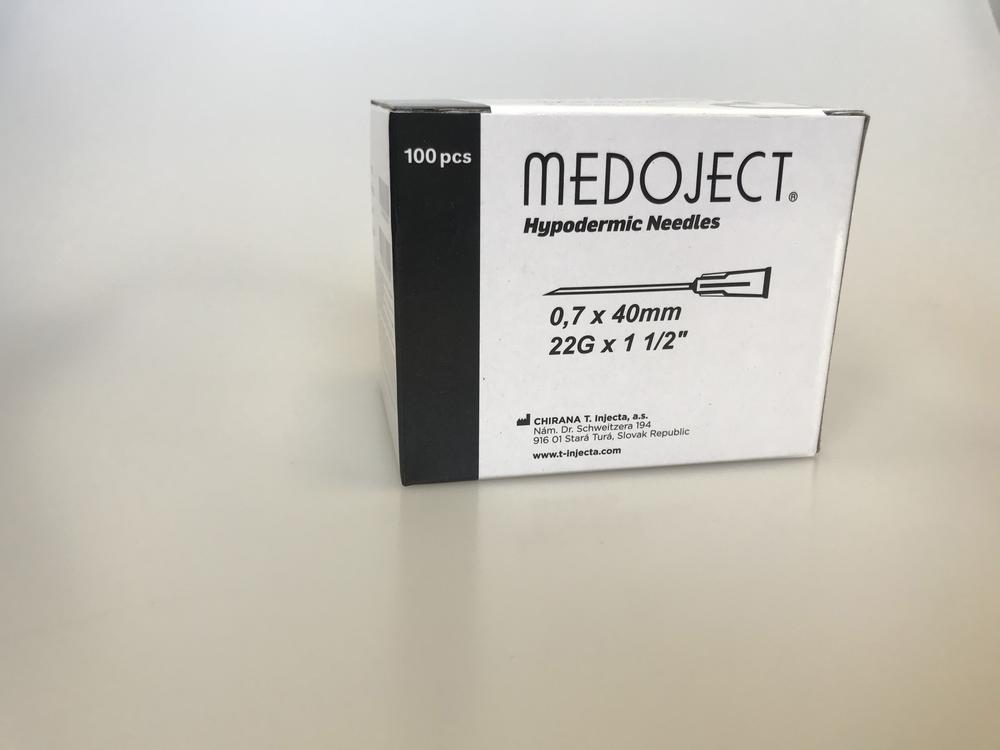 Ihla jednorázová čierna 0,7x40mm 100ks