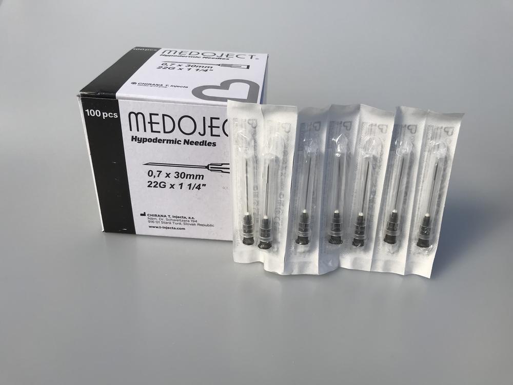 Ihla jednorázová čierna 0,7x30mm 100ks