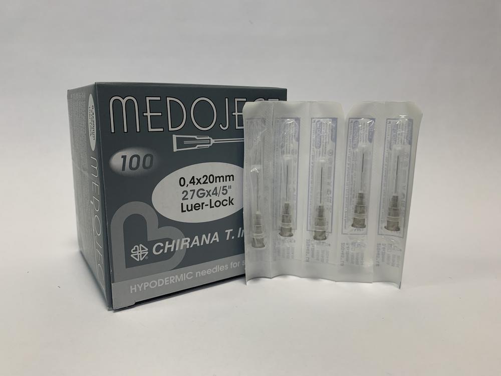 Ihla jednorázová sivá 0,4x20mm 100ks