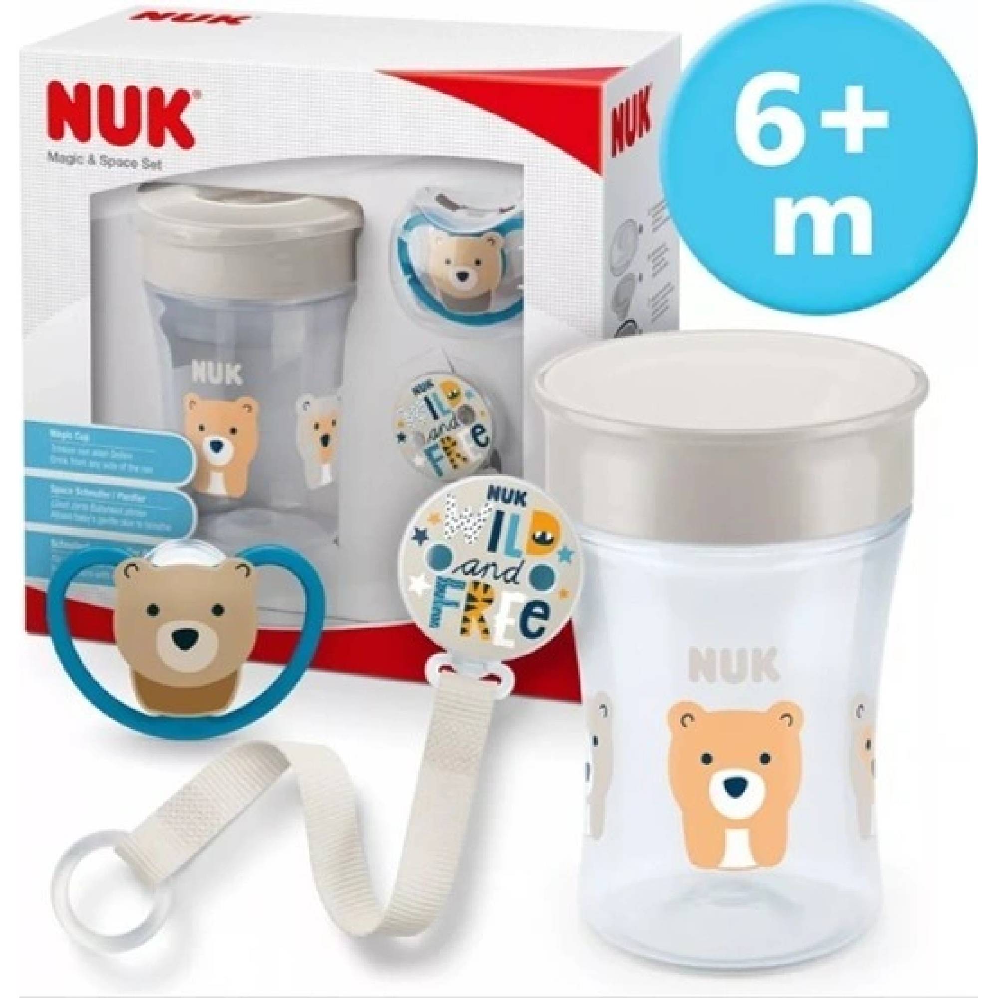 NUK set, magic cup space 6+