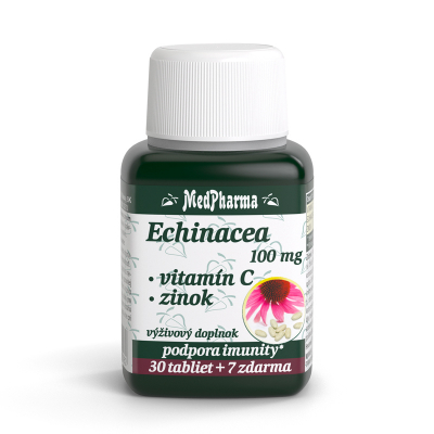 Echinacea 100 mg + Vitamín C + Zinok 37 tbl.