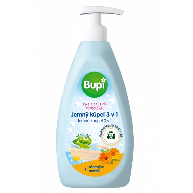 Bupi Baby jemný kúpeľ s nechtíkom 3v1, 500ml