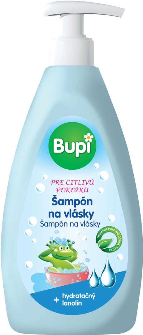 Bupi Baby šampón na vlasy s lanolínom, 500ml