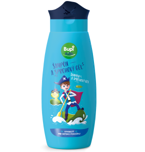 Bupi Kids sprchový gél modrý 2v1, 250 ml
