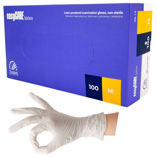 Rukavice latexové púdrované nesterilné veľ. M 100ks