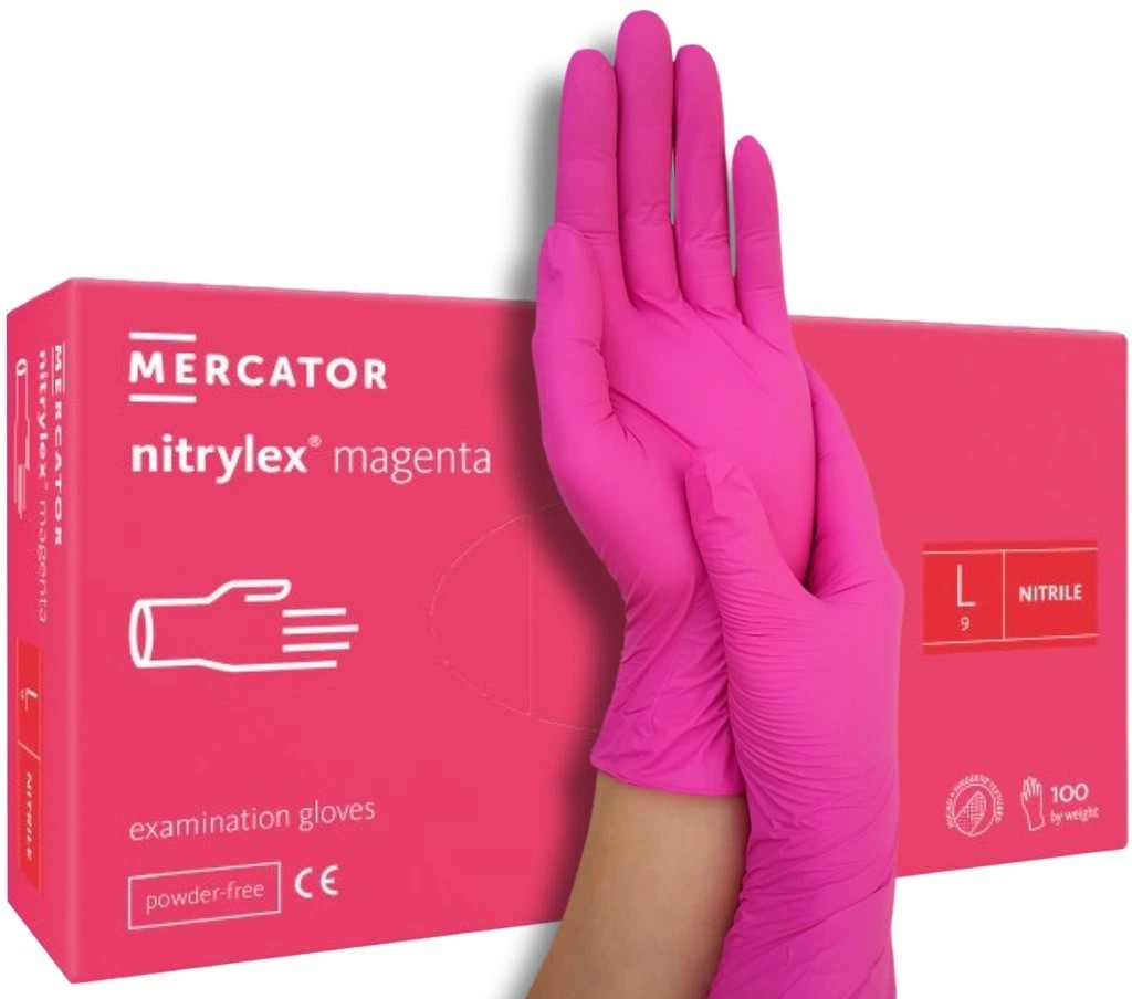 Rukavice nitrilové nepúdrované nesterilné veľ. L 100ks