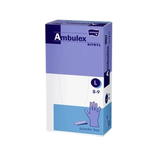 Rukavice nitrilové nepúdrované nesterilné veľ. L 100ks