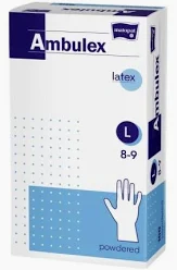 Rukavice latexové púdrované nesterilné veľ. L 100ks