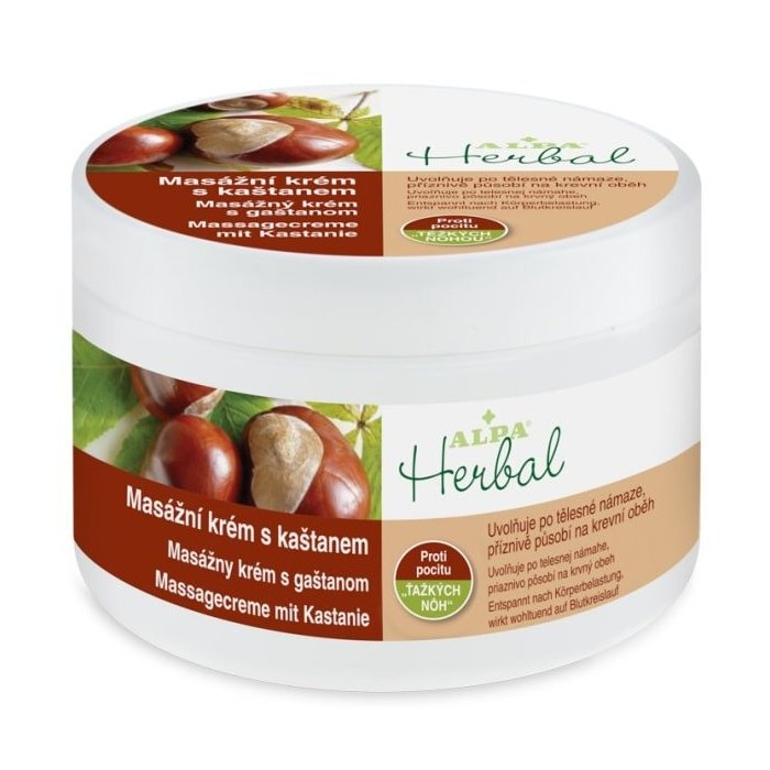 Alpa Herbal masážny krém s gaštanom 250 ml