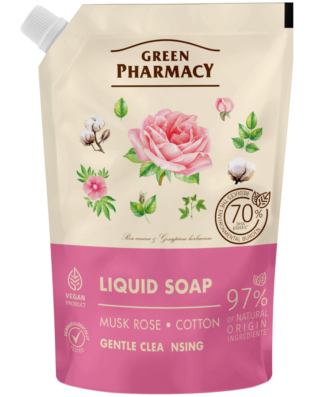 Krémové tekuté mydlo, náhradná náplň 460 ml