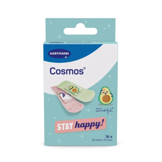 Cosmos stay happy, vodeodolná náplasť 16 ks