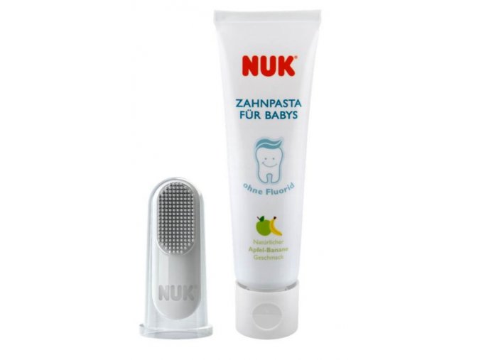 NUK detská zubná pasta + náprstok