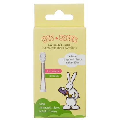 Bob a Bobek náhradné hlavice na sonickú zubnú kefku