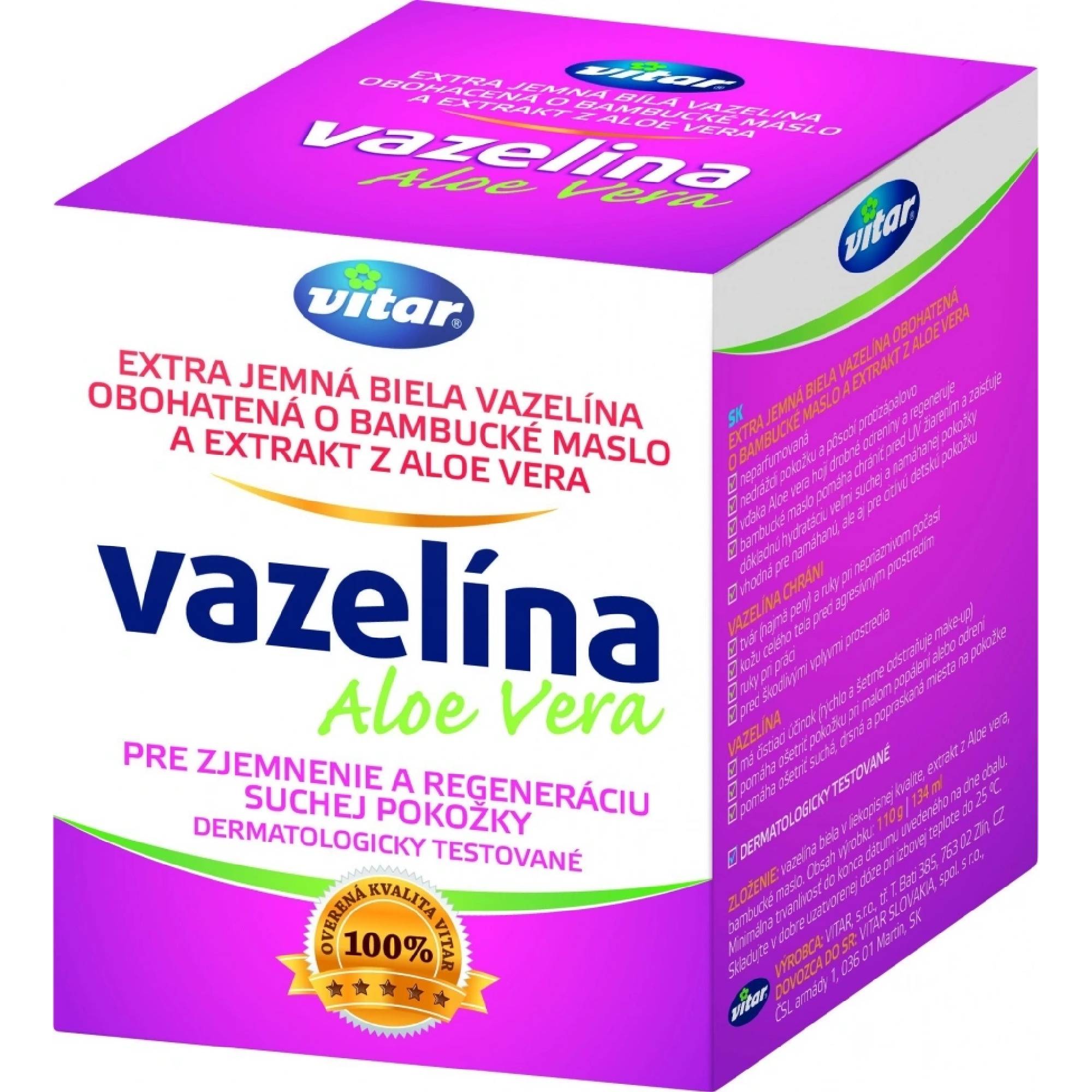 Vitar biela vazelína 110g