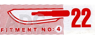 Skalpelové čepieľky SURGEON č.22