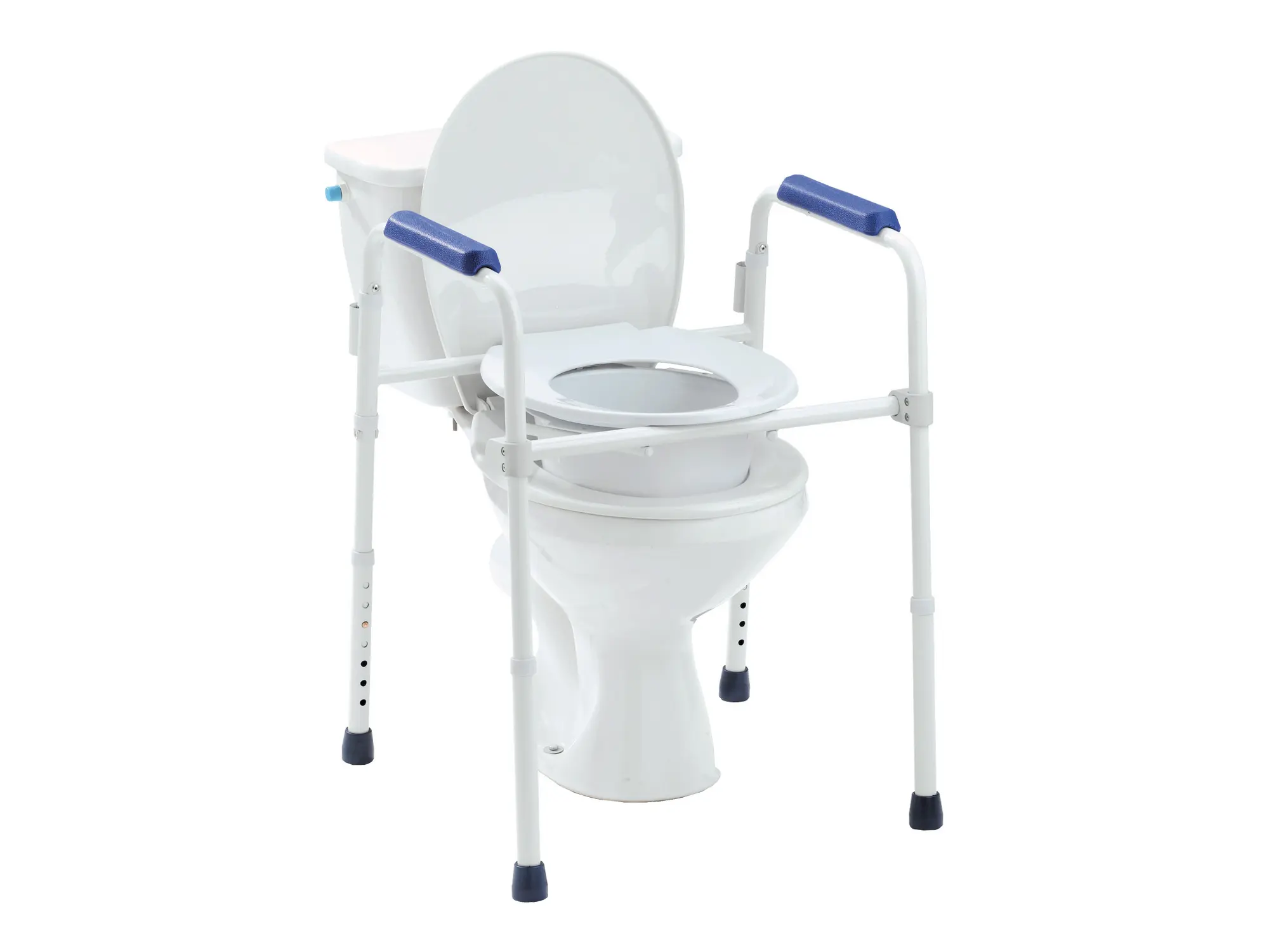Toaletné kreslo statické biele, 3 v 1