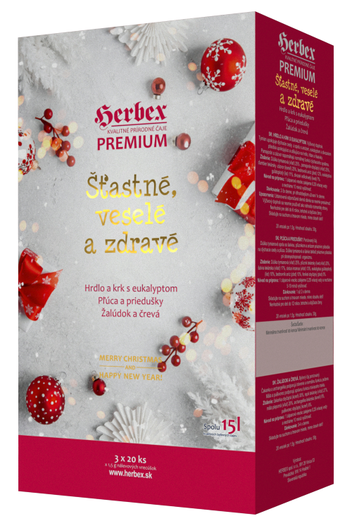 Šťastné, veselé a zdravé 3x20ks