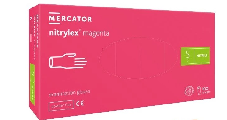 Rukavice nitrilové nepúdrované nesterilné veľ. S 100ks