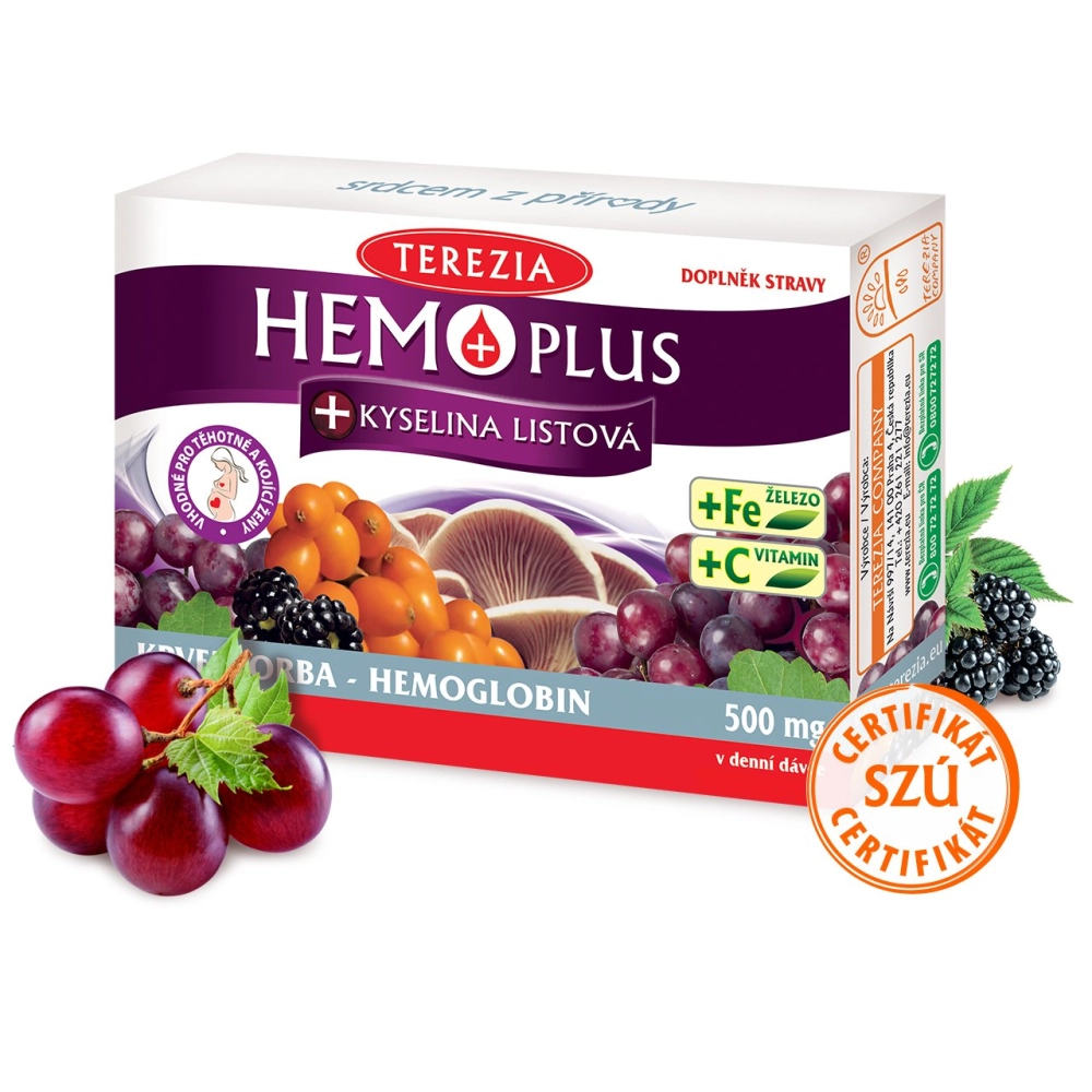 Hemo plus + kyselina listová 60ks