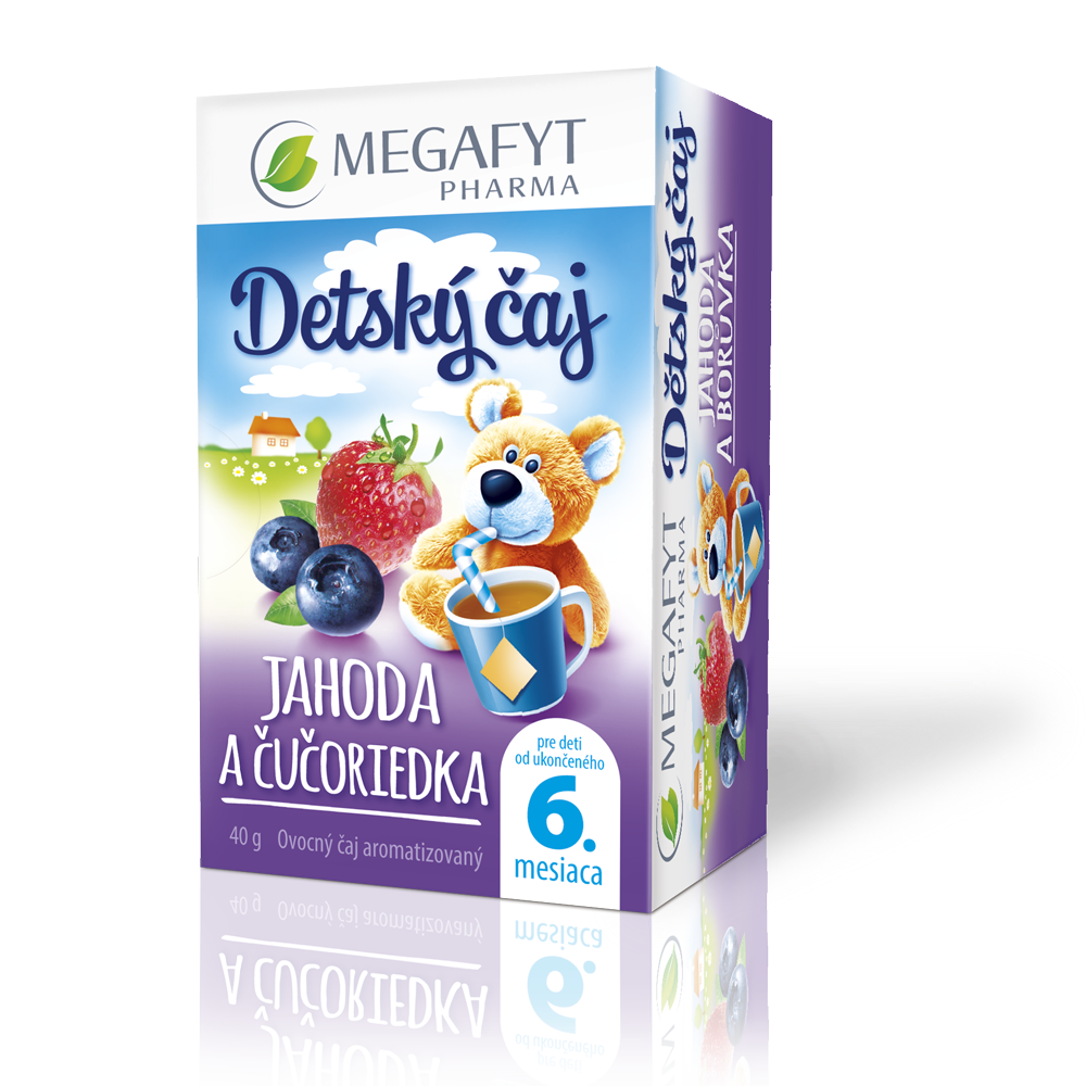 Detský ovocný čaj, jahoda a čučoriedka 6m+
