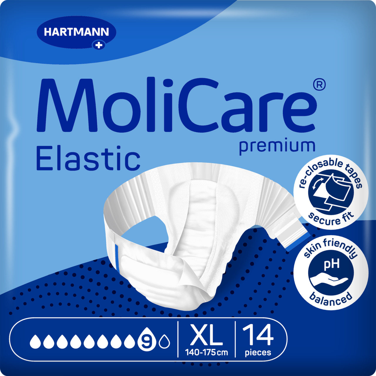 MoliCare Premium Elastic 9 kvapiek XL