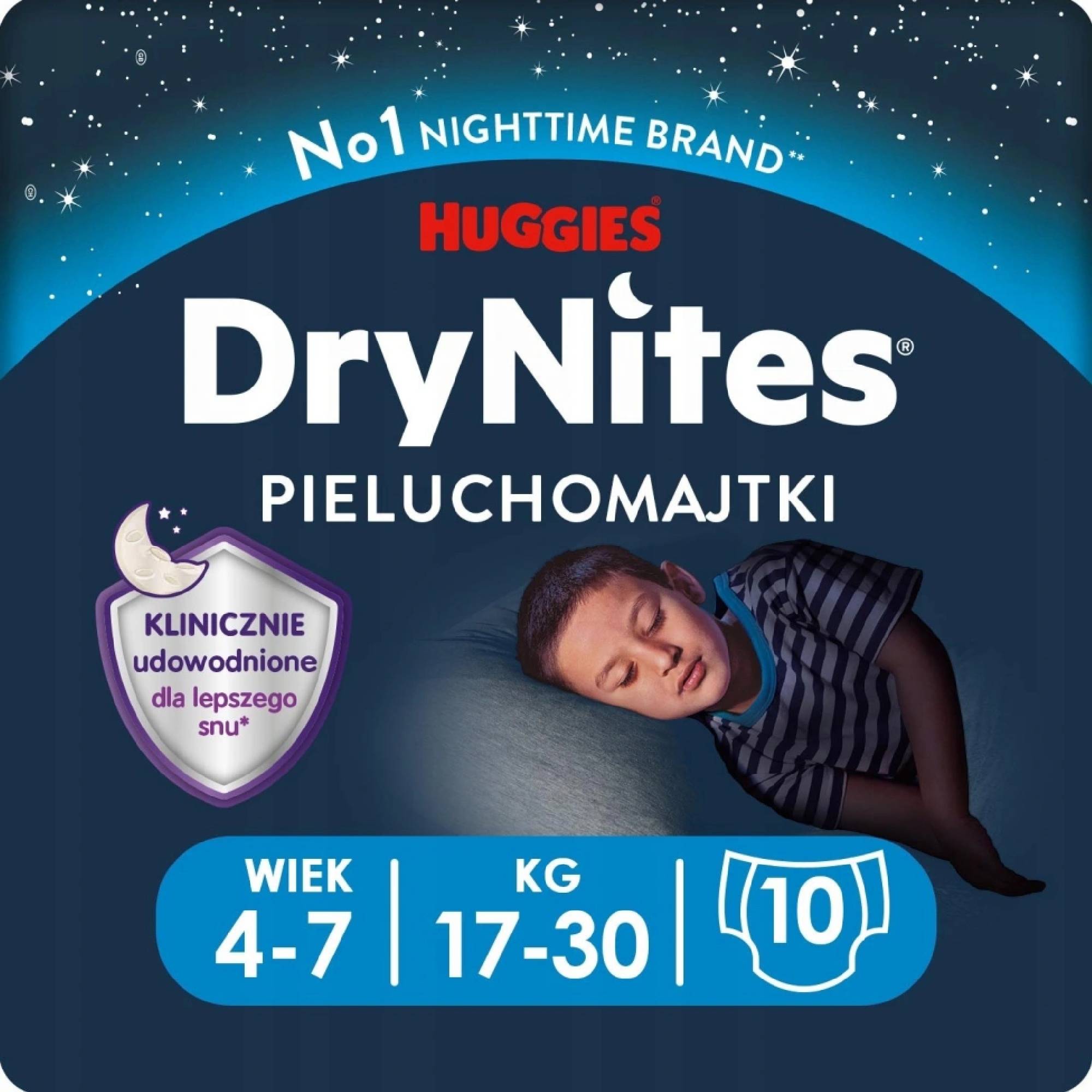 HUGGIES DryNites MEDIUM PRE CHLAPCOV (4-7 rokov)