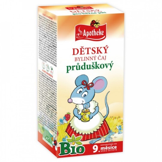 Detský bylinný čaj prieduškový Bio 20x1,5 g