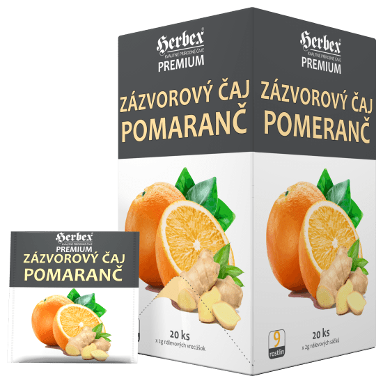 Zázvorový čaj pomaranč 20x2g